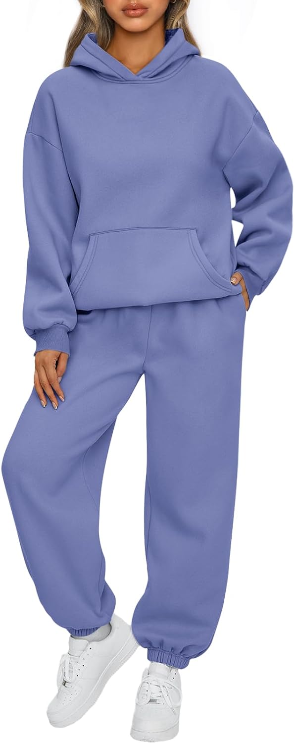 AUTOMET Women's Fleece Hoodie & Jogger Lounge Set