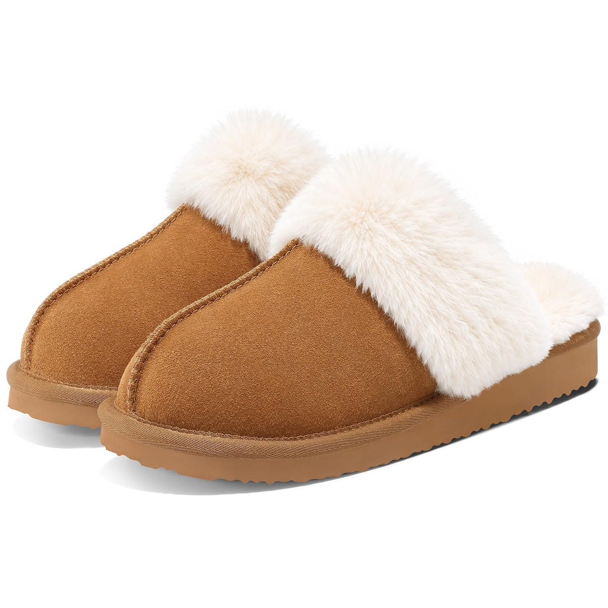 Litfun Women's Fuzzy Memory Foam Slippers