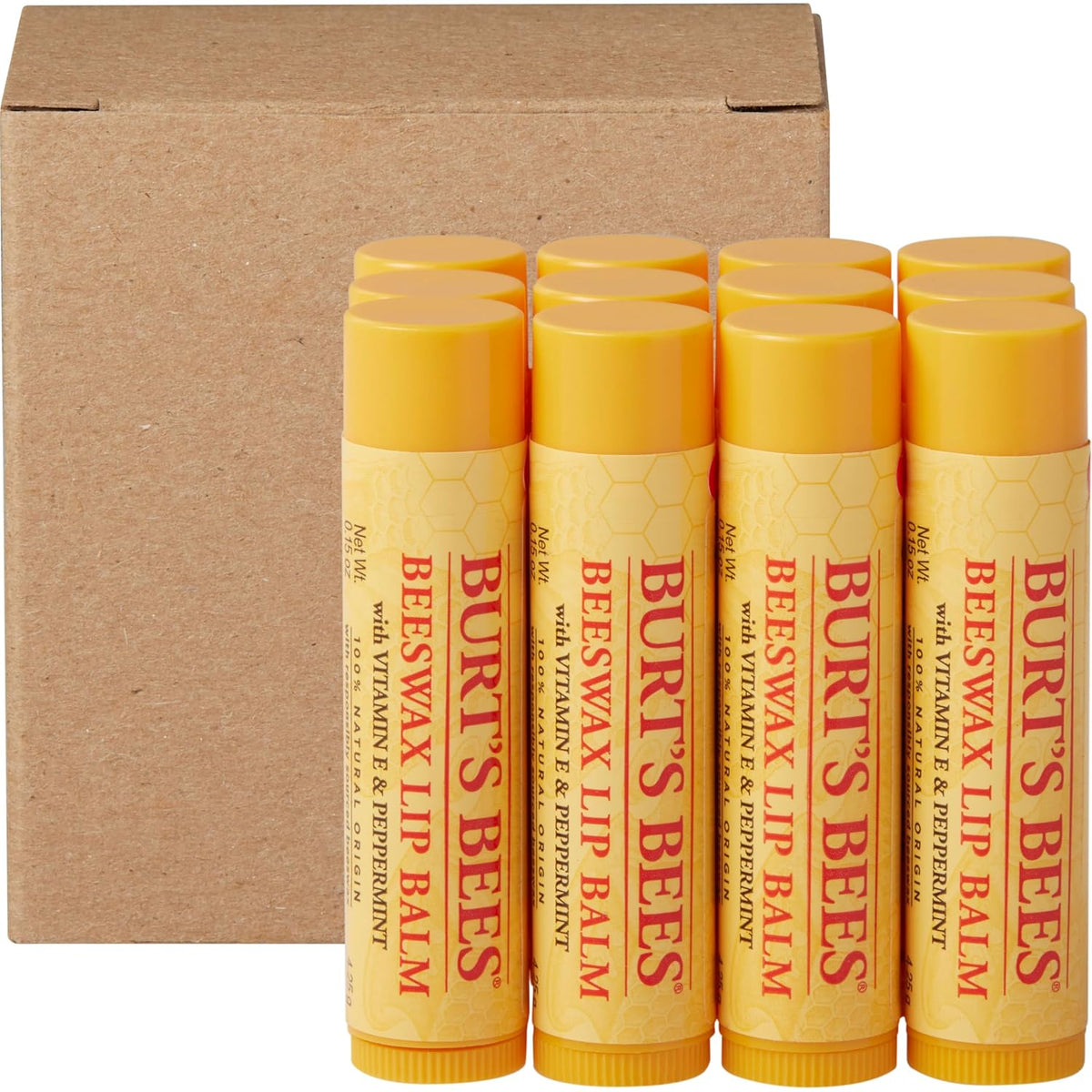 Burt's Bees 100% Natural Moisturizing Lip Balm (Original Beeswax)