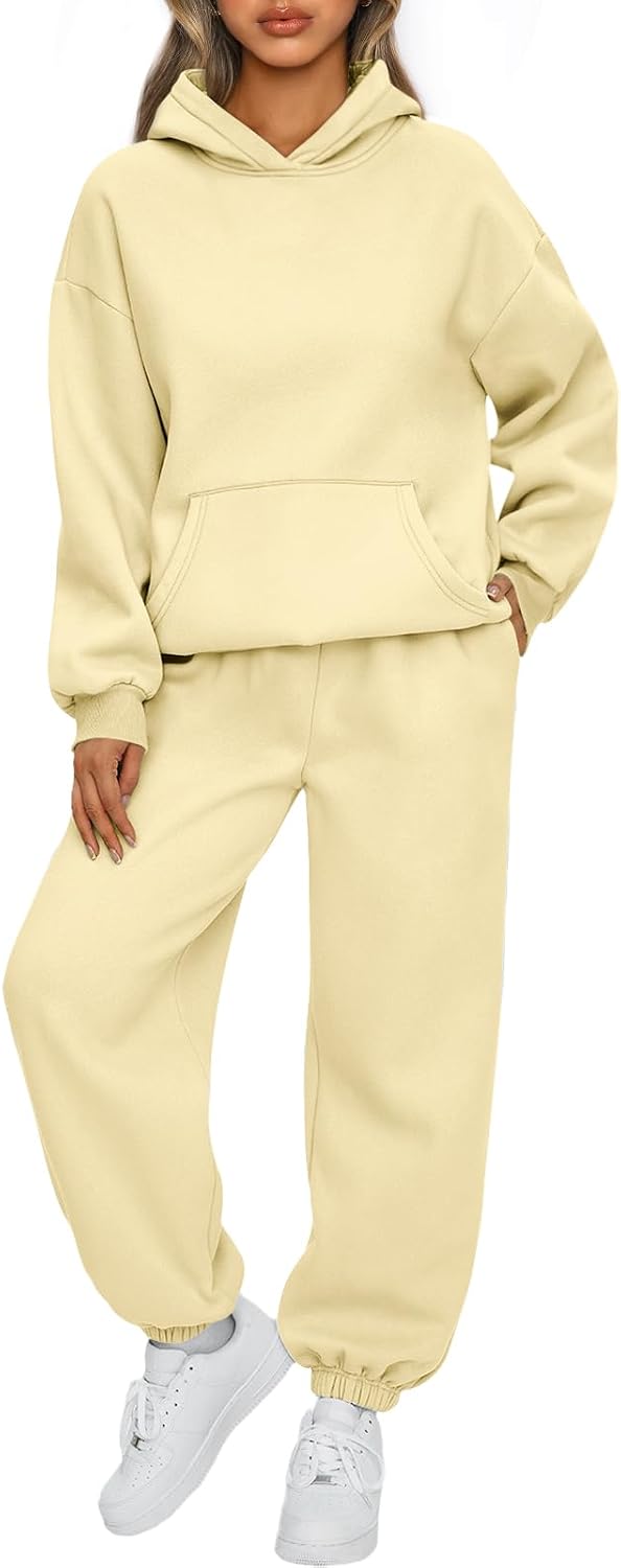 AUTOMET Women's Fleece Hoodie & Jogger Lounge Set