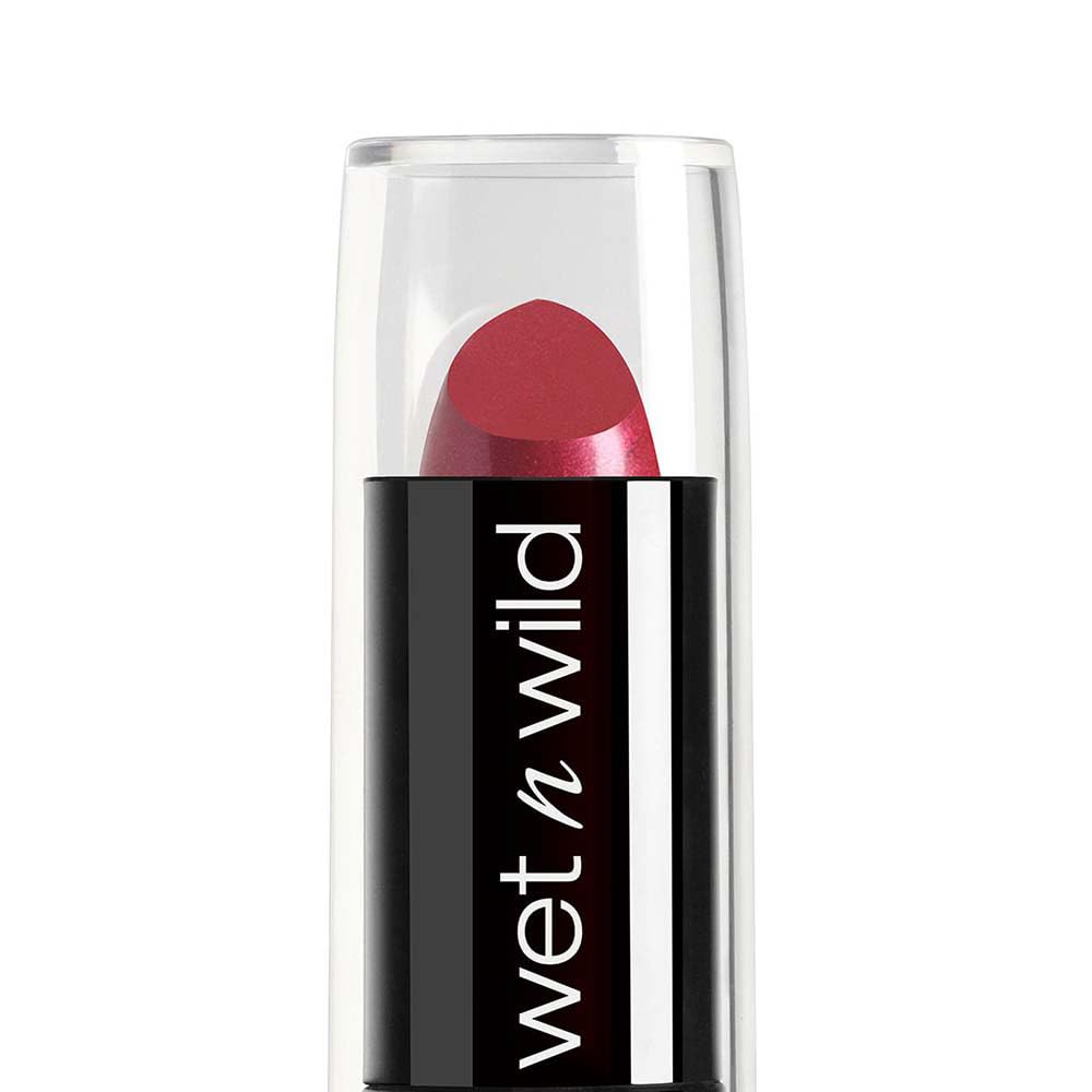 wet n wild Silk Finish Lipstick, Hydrating Rich Buildable Lip Color, Formulated with Vitamins A,E, & Macadamia for Ultimate Hydration, Cruelty-Free & Vegan - Black Orchid