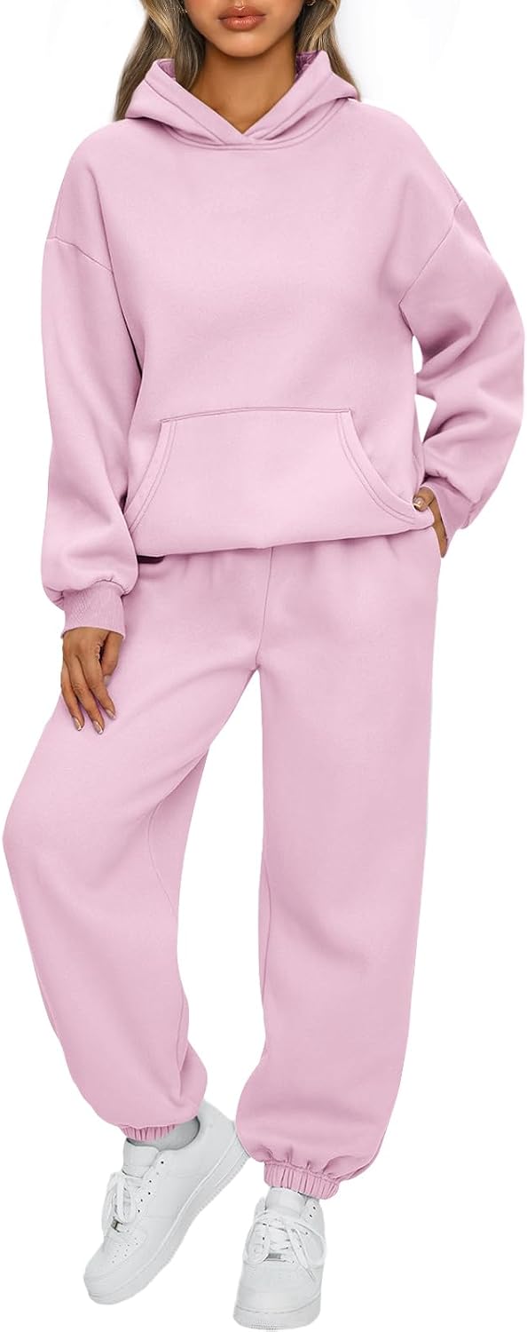 AUTOMET Women's Fleece Hoodie & Jogger Lounge Set