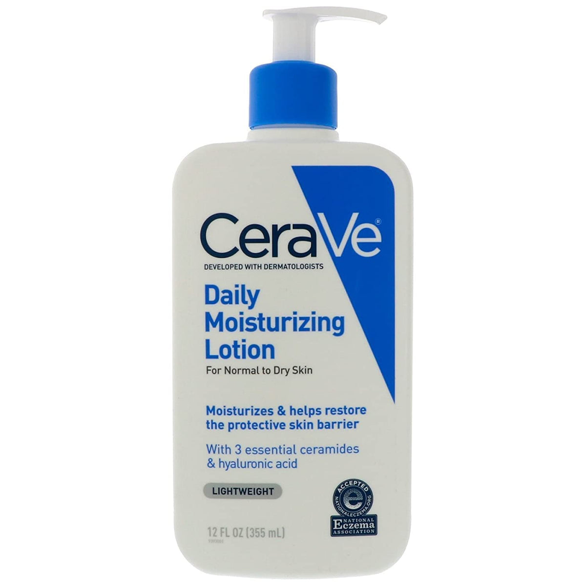 CeraVe Daily Moisturizing Lotion | 8 Ounce | Face & Body Lotion for Dry Skin with Hyaluronic Acid | Fragrance Free