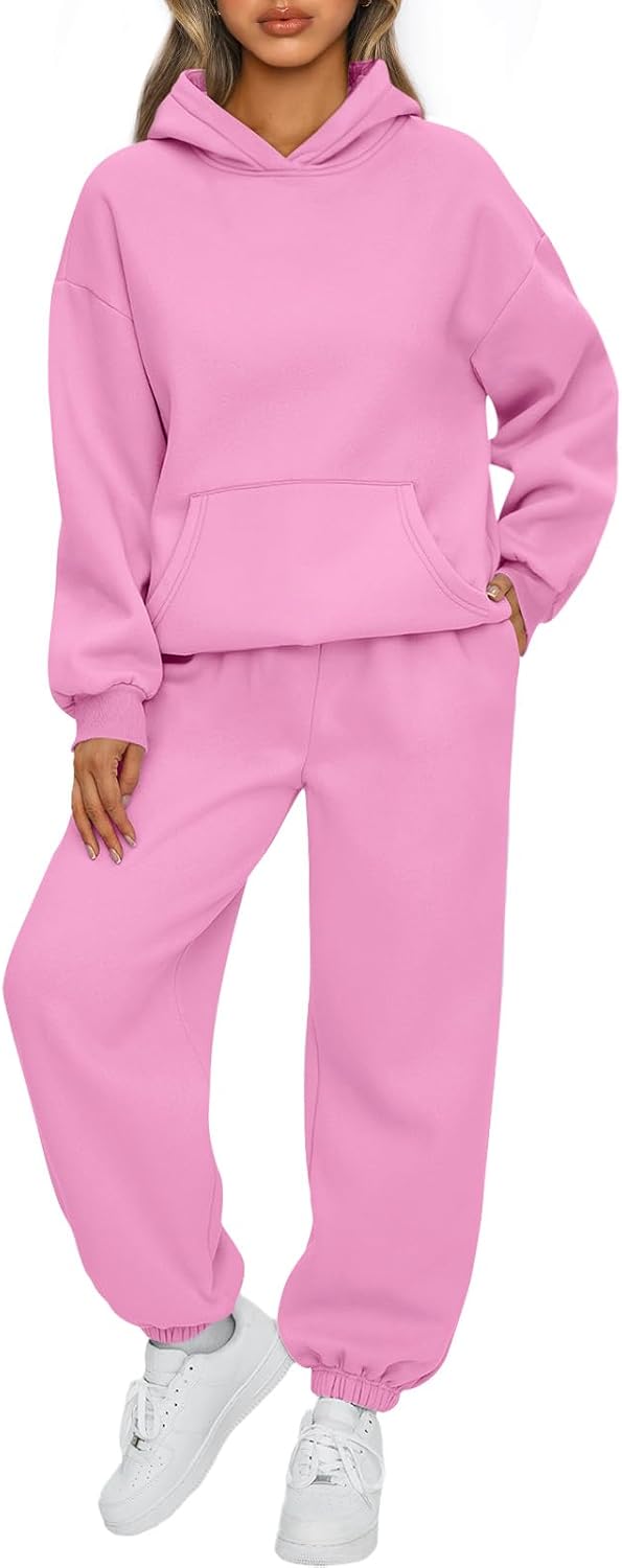 AUTOMET Women's Fleece Hoodie & Jogger Lounge Set