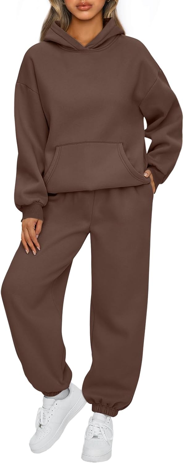 AUTOMET Women's Fleece Hoodie & Jogger Lounge Set