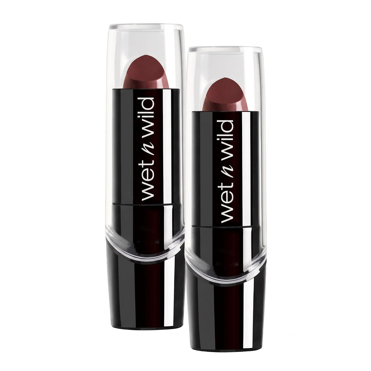 wet n wild Silk Finish Lipstick, Hydrating Rich Buildable Lip Color, Formulated with Vitamins A,E, & Macadamia for Ultimate Hydration, Cruelty-Free & Vegan - Black Orchid