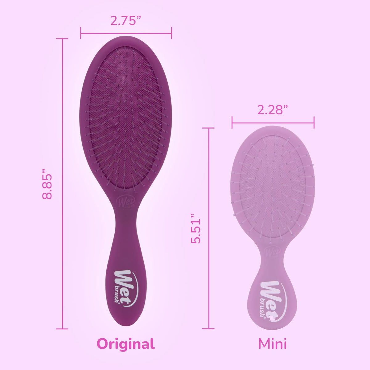 Wet Brush Original Detangler Hair Brush, Black Frost, For All Hair Textures