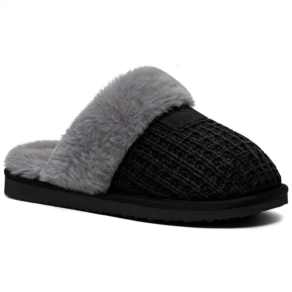 Litfun Women's Fuzzy Memory Foam Slippers