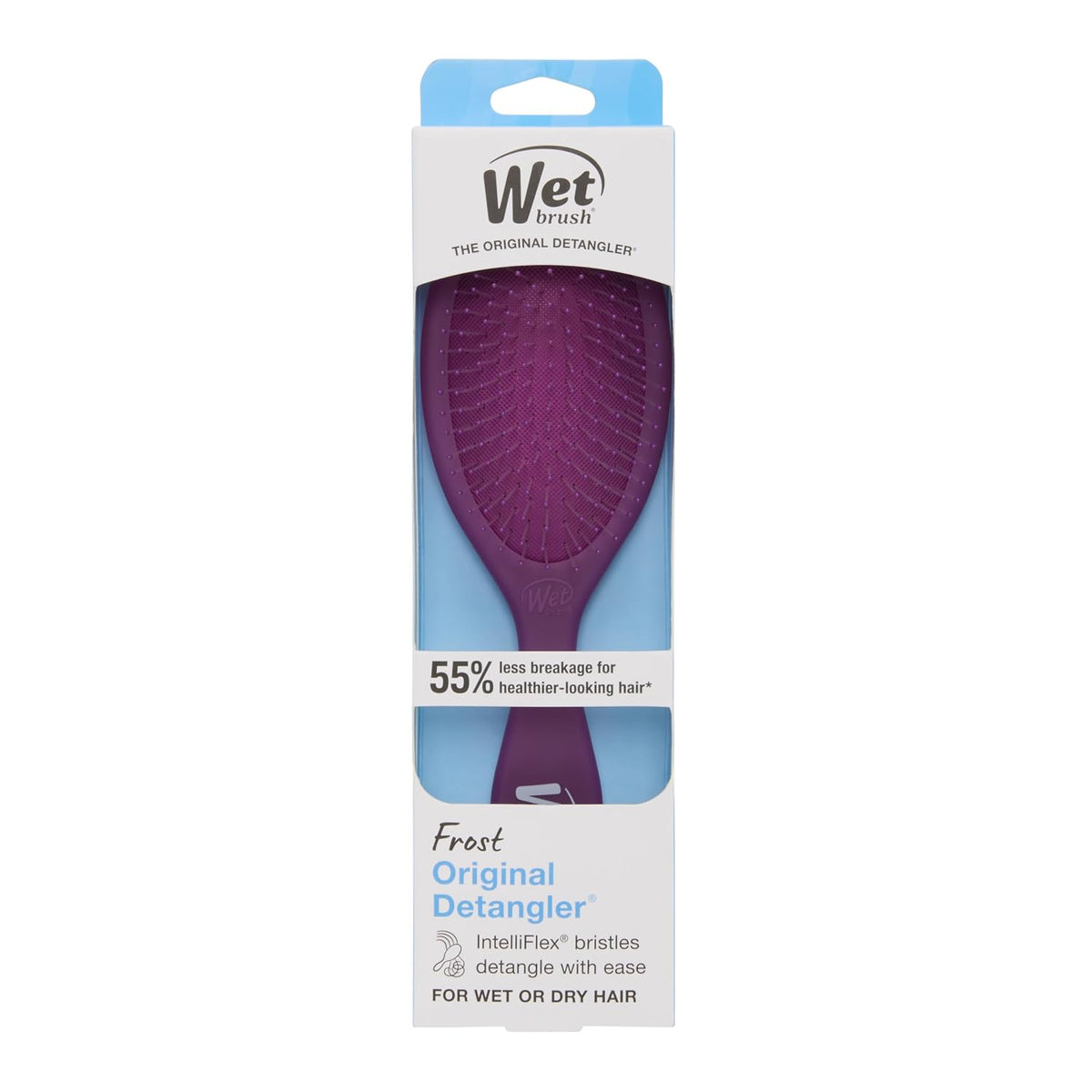 Wet Brush Original Detangler Hair Brush, Black Frost, For All Hair Textures
