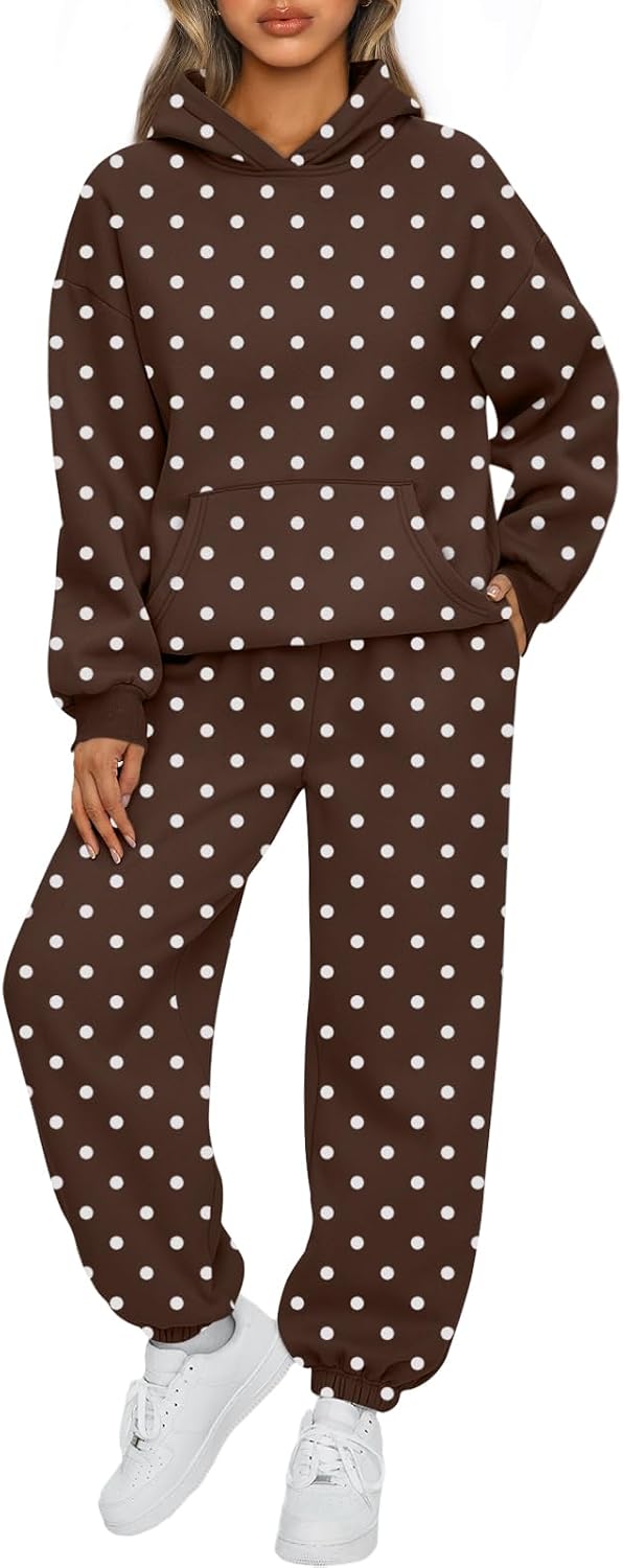 AUTOMET Women's Fleece Hoodie & Jogger Lounge Set