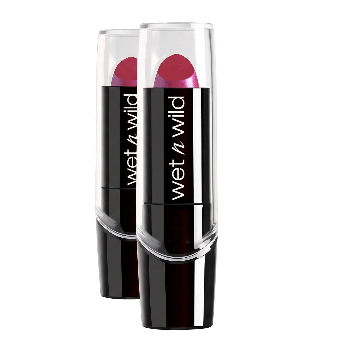 wet n wild Silk Finish Lipstick, Hydrating Rich Buildable Lip Color, Formulated with Vitamins A,E, & Macadamia for Ultimate Hydration, Cruelty-Free & Vegan - Black Orchid