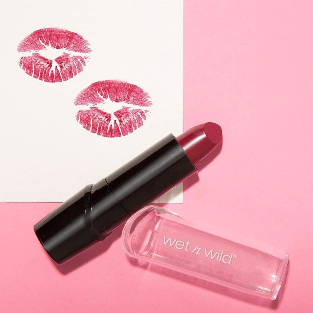 wet n wild Silk Finish Lipstick, Hydrating Rich Buildable Lip Color, Formulated with Vitamins A,E, & Macadamia for Ultimate Hydration, Cruelty-Free & Vegan - Black Orchid
