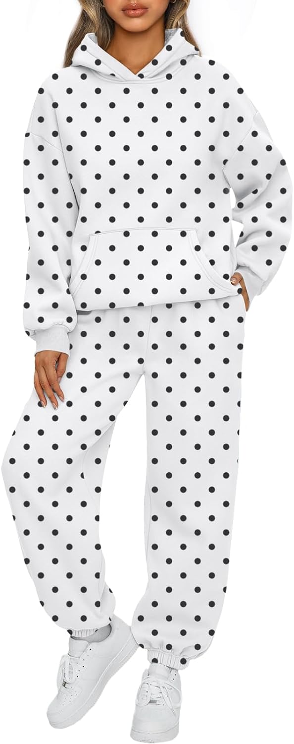 AUTOMET Women's Fleece Hoodie & Jogger Lounge Set