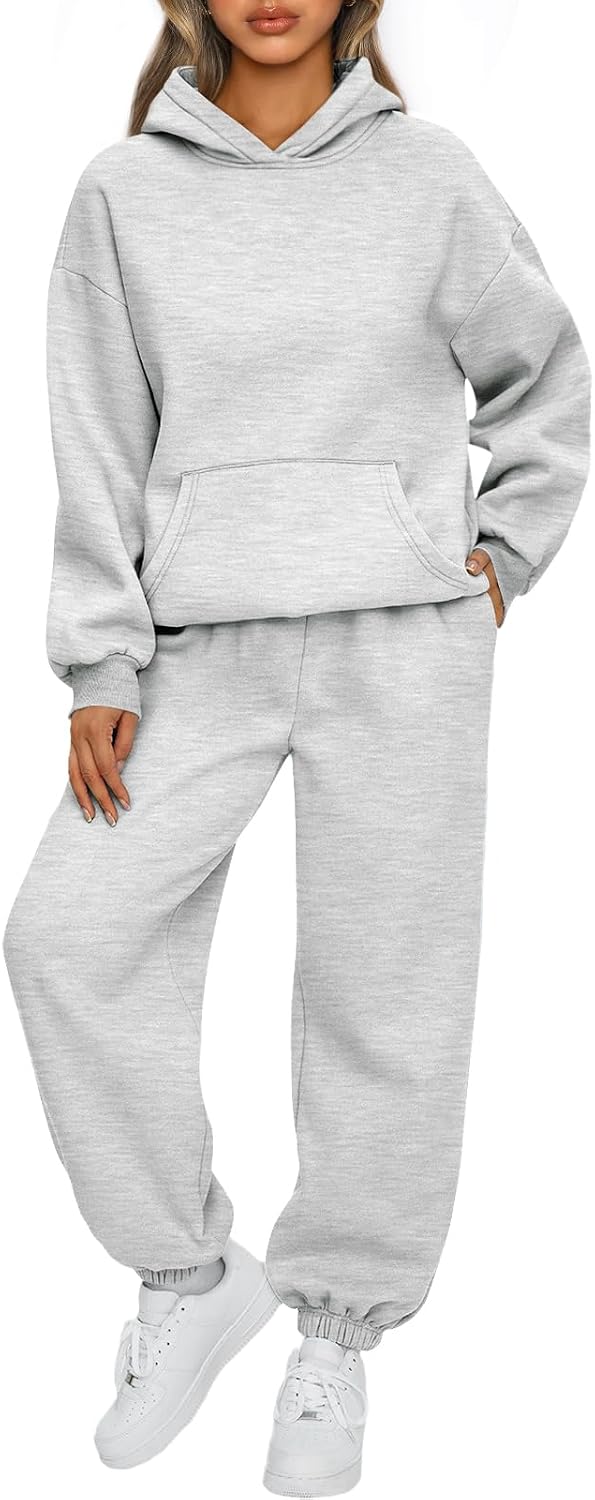 AUTOMET Women's Fleece Hoodie & Jogger Lounge Set