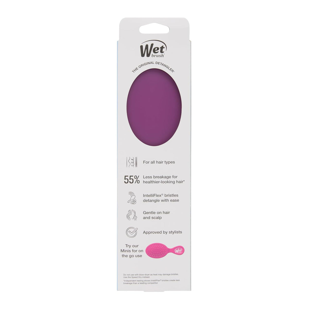Wet Brush Original Detangler Hair Brush, Black Frost, For All Hair Textures