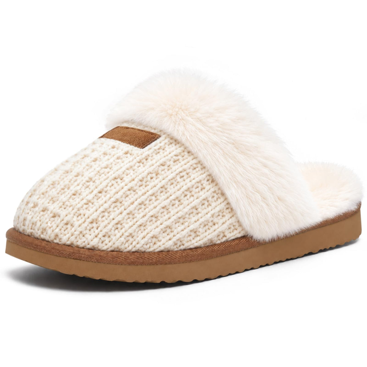 Litfun Women's Fuzzy Memory Foam Slippers