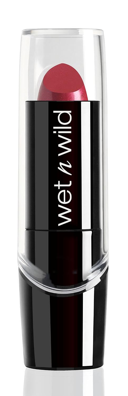 wet n wild Silk Finish Lipstick, Hydrating Rich Buildable Lip Color, Formulated with Vitamins A,E, & Macadamia for Ultimate Hydration, Cruelty-Free & Vegan - Black Orchid