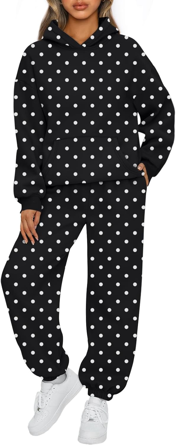 AUTOMET Women's Fleece Hoodie & Jogger Lounge Set