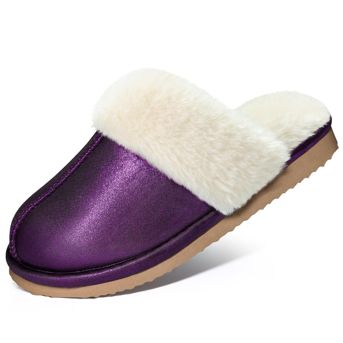 Litfun Women's Fuzzy Memory Foam Slippers