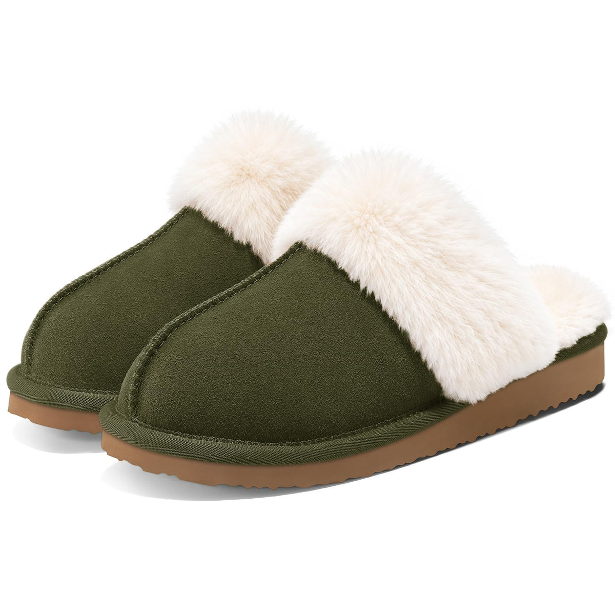 Litfun Women's Fuzzy Memory Foam Slippers