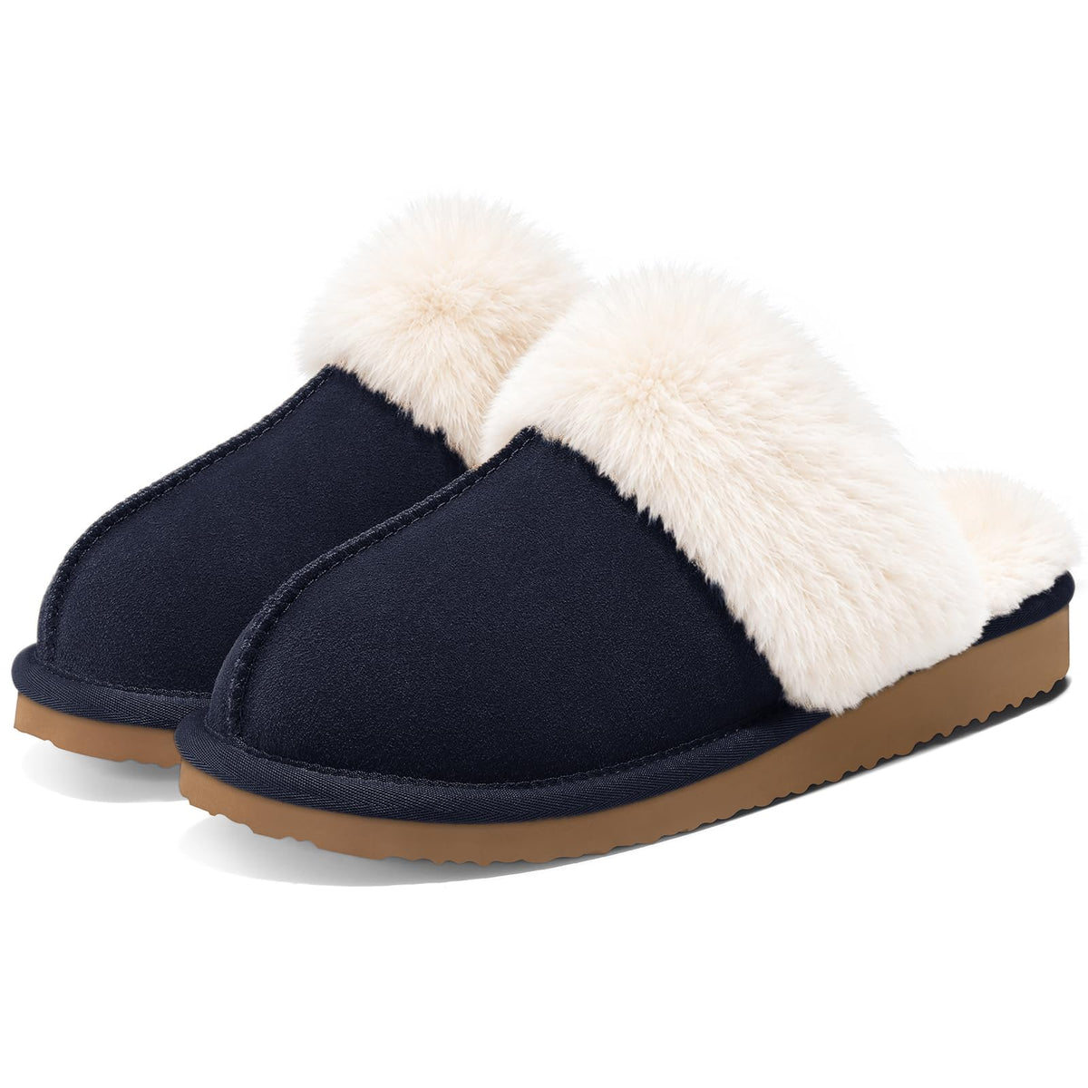 Litfun Women's Fuzzy Memory Foam Slippers