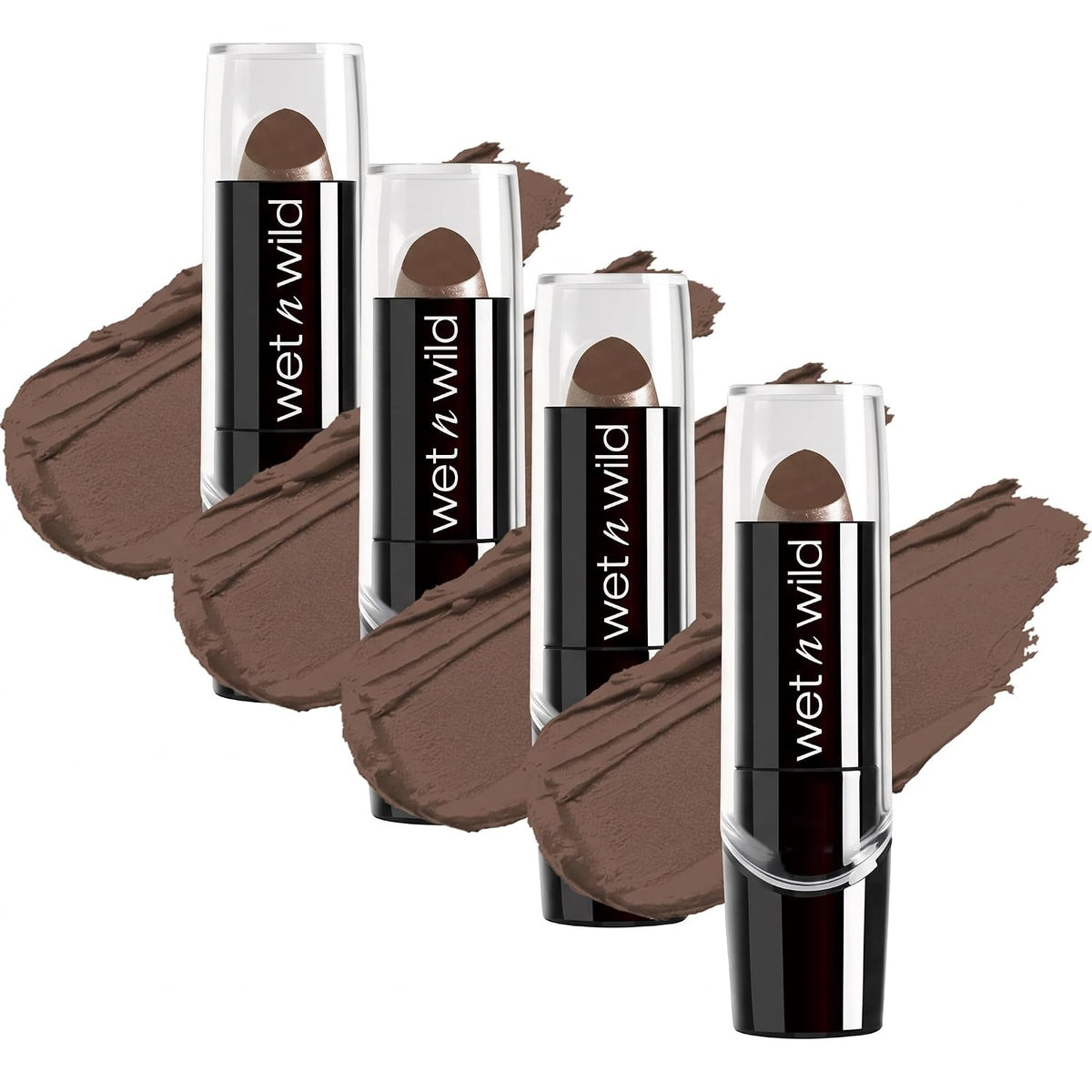 wet n wild Silk Finish Lipstick, Hydrating Rich Buildable Lip Color, Formulated with Vitamins A,E, & Macadamia for Ultimate Hydration, Cruelty-Free & Vegan - Black Orchid