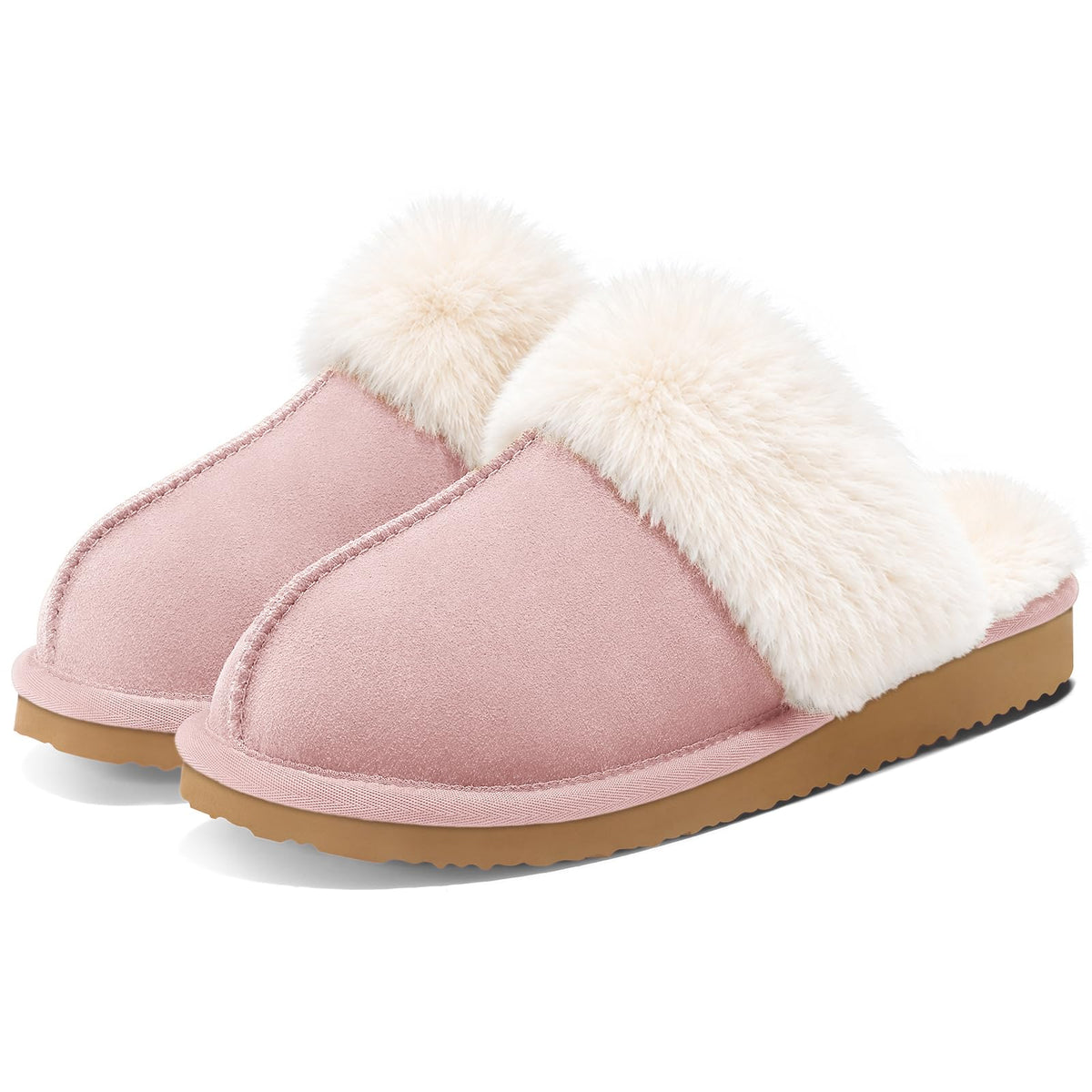 Litfun Women's Fuzzy Memory Foam Slippers