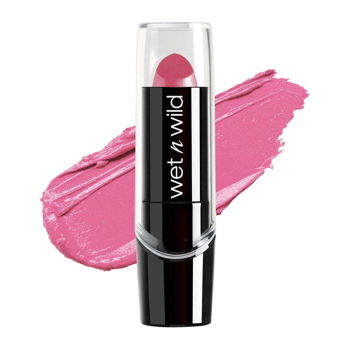 wet n wild Silk Finish Lipstick, Hydrating Rich Buildable Lip Color, Formulated with Vitamins A,E, & Macadamia for Ultimate Hydration, Cruelty-Free & Vegan - Black Orchid