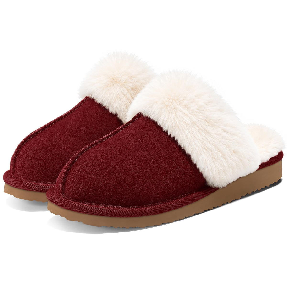 Litfun Women's Fuzzy Memory Foam Slippers