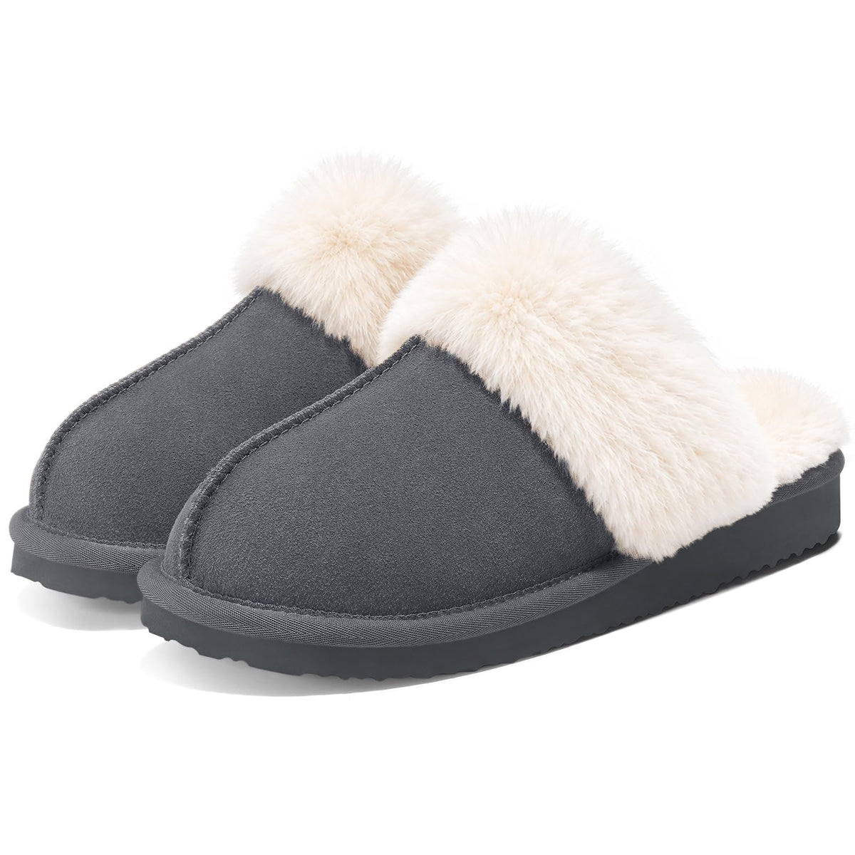 Litfun Women's Fuzzy Memory Foam Slippers