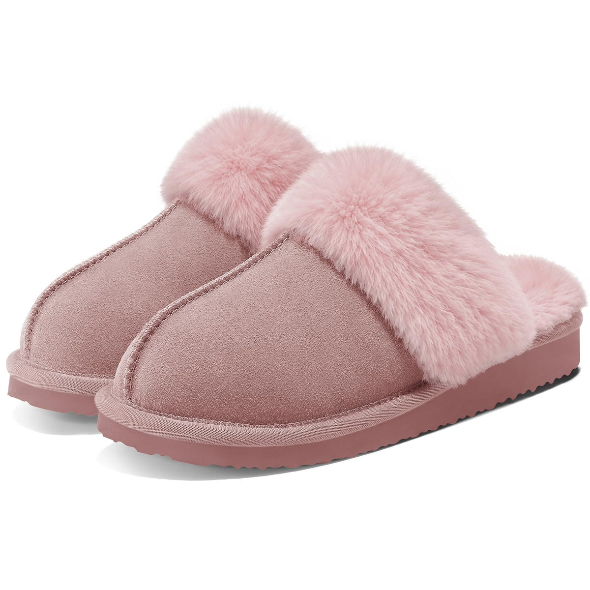 Litfun Women's Fuzzy Memory Foam Slippers