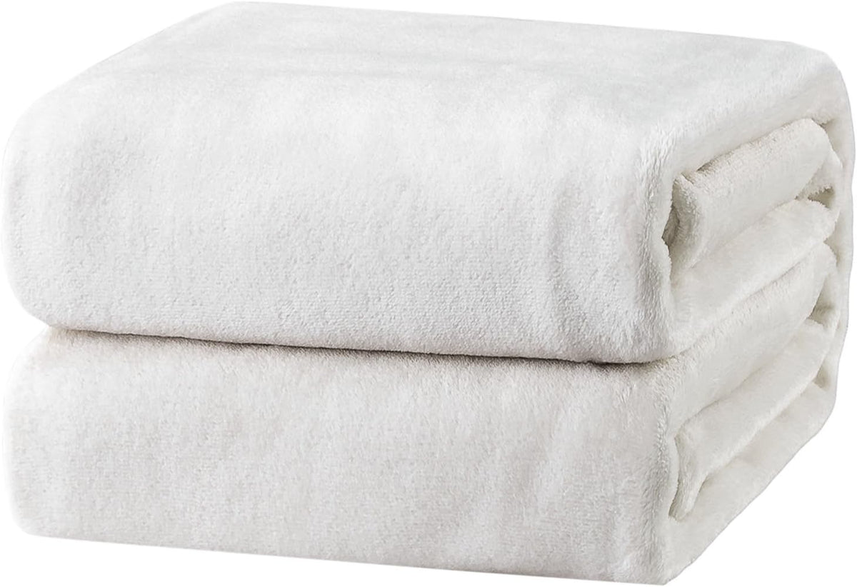 Bedsure GentleSoft Fleece Blanket Twin Size Grey - 300GSM Lightweight Plush Fuzzy Cozy Soft Warm Blanket for Bed, Sofa, Couch, Travel, Camping, 60x80 inches