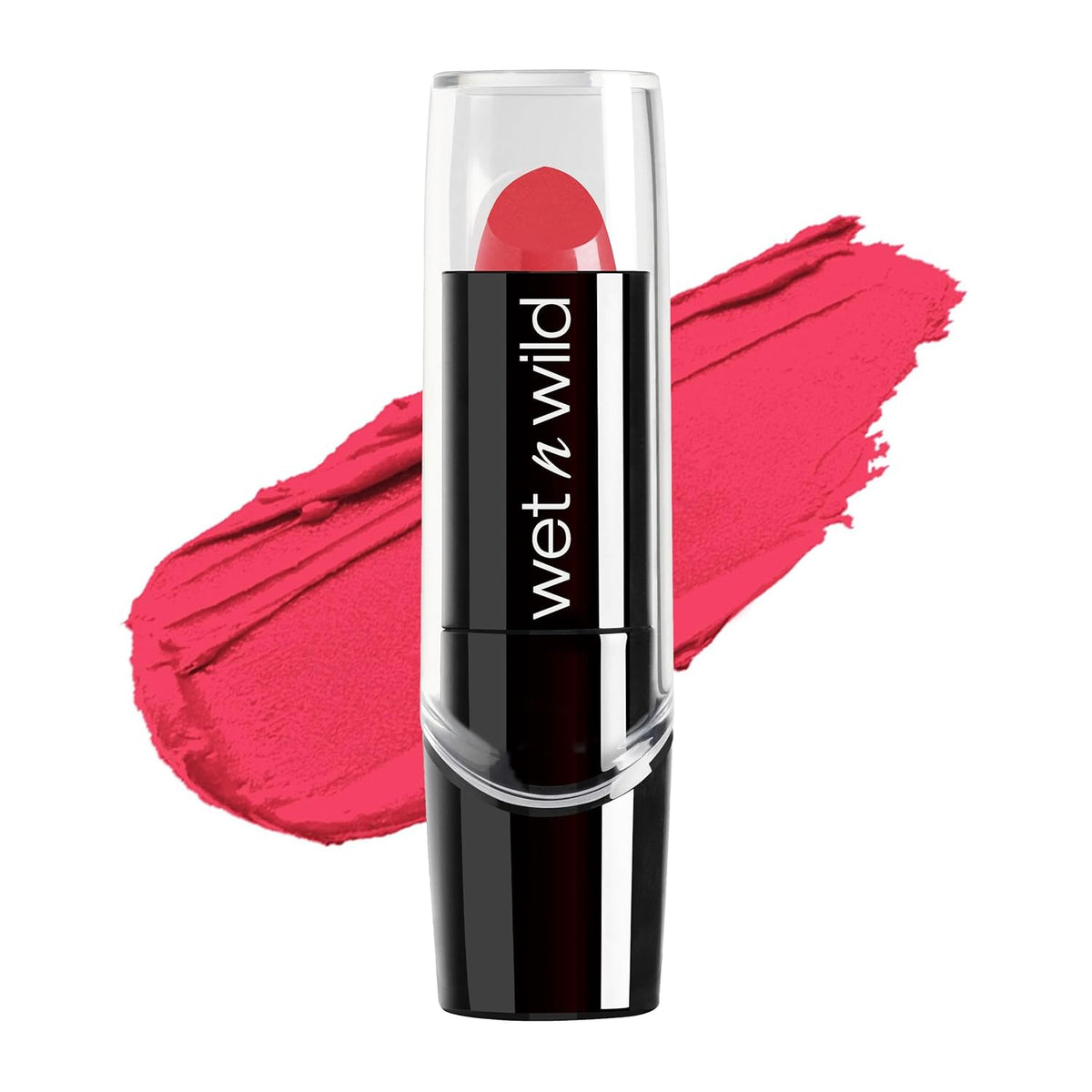 wet n wild Silk Finish Lipstick, Hydrating Rich Buildable Lip Color, Formulated with Vitamins A,E, & Macadamia for Ultimate Hydration, Cruelty-Free & Vegan - Black Orchid