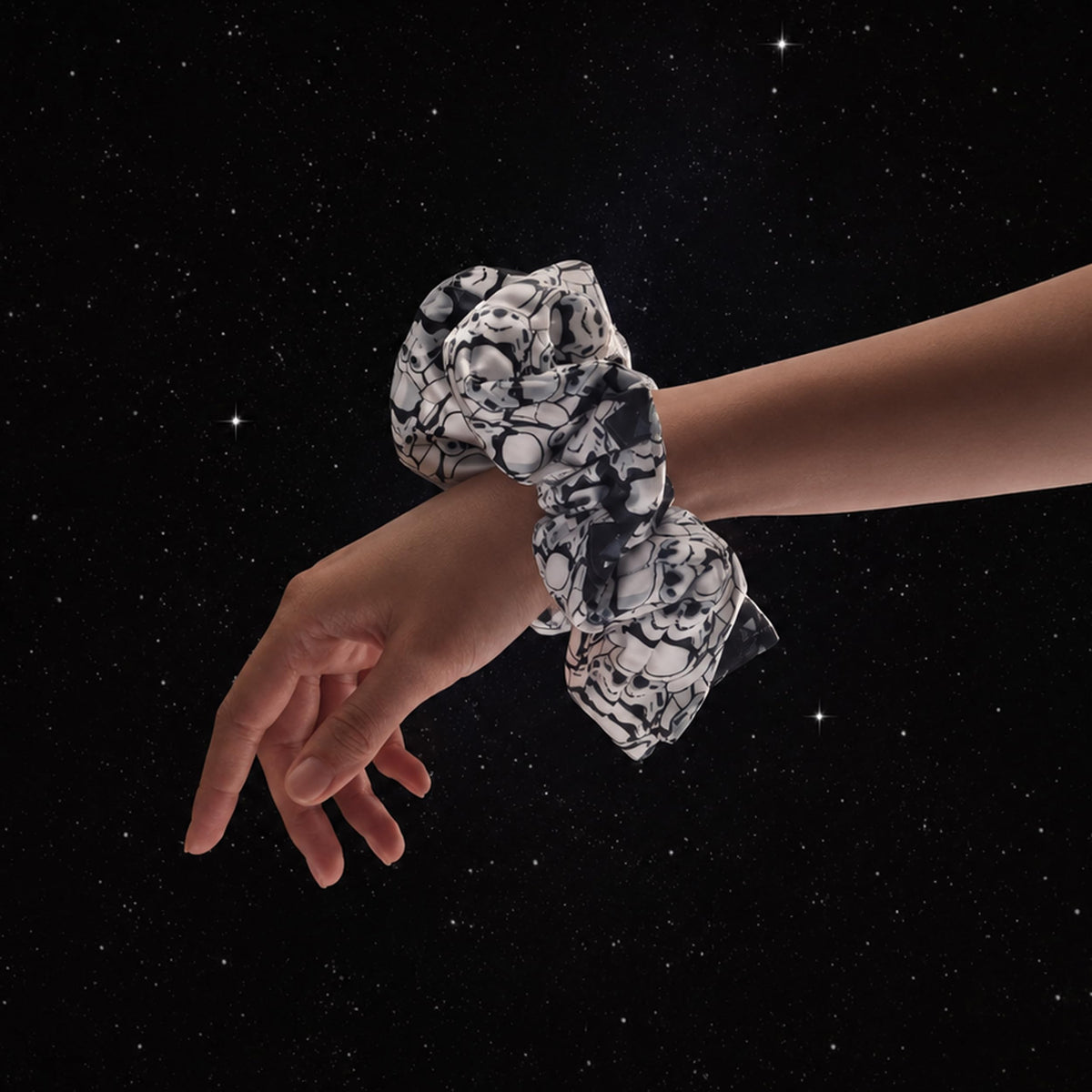 Kitsch Ultra-Petite Satin Scrunchies for Women - Eucalyptus, 6pcs
