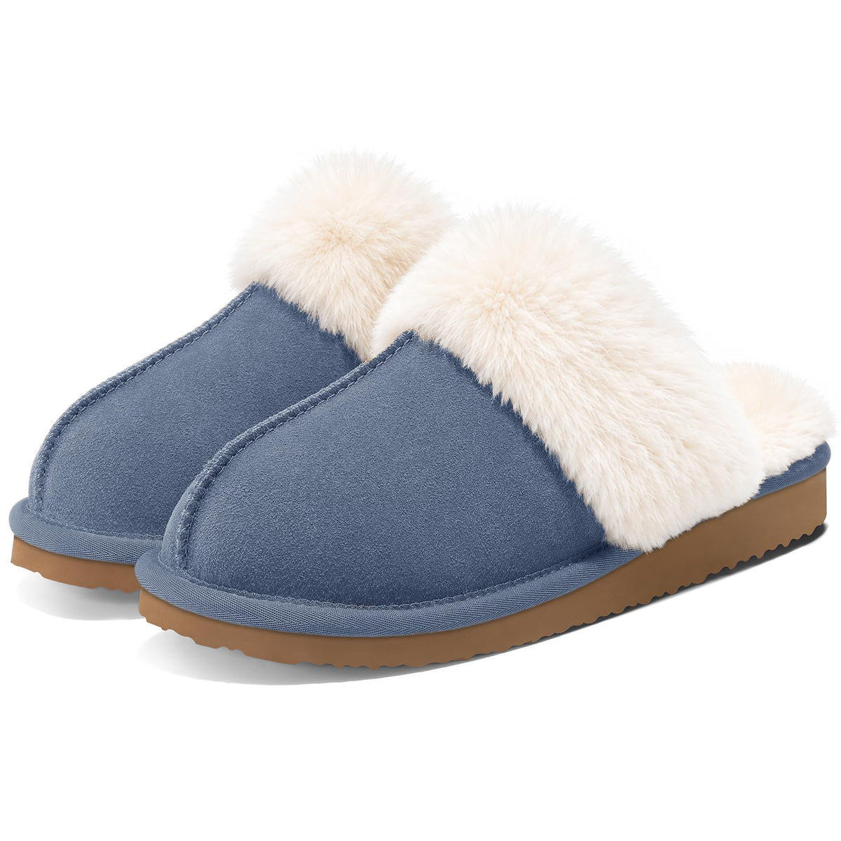 Litfun Women's Fuzzy Memory Foam Slippers