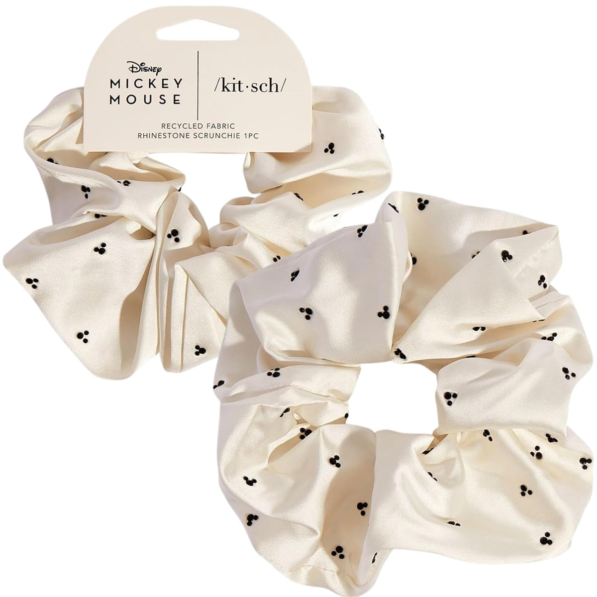 Kitsch Ultra-Petite Satin Scrunchies for Women - Eucalyptus, 6pcs