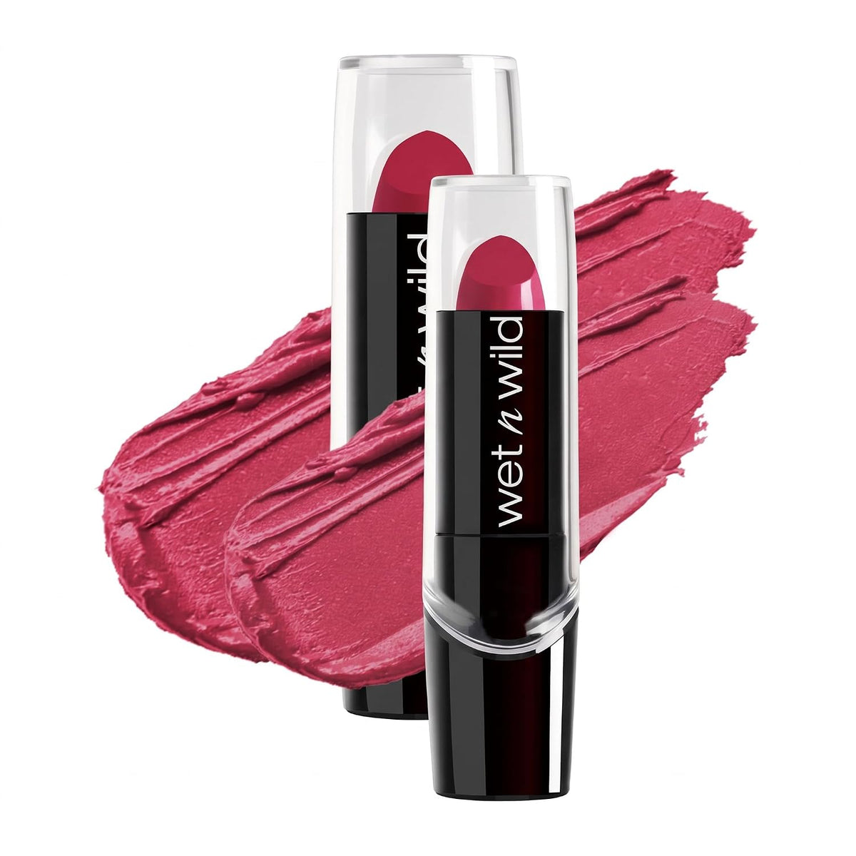 wet n wild Silk Finish Lipstick, Hydrating Rich Buildable Lip Color, Formulated with Vitamins A,E, & Macadamia for Ultimate Hydration, Cruelty-Free & Vegan - Black Orchid