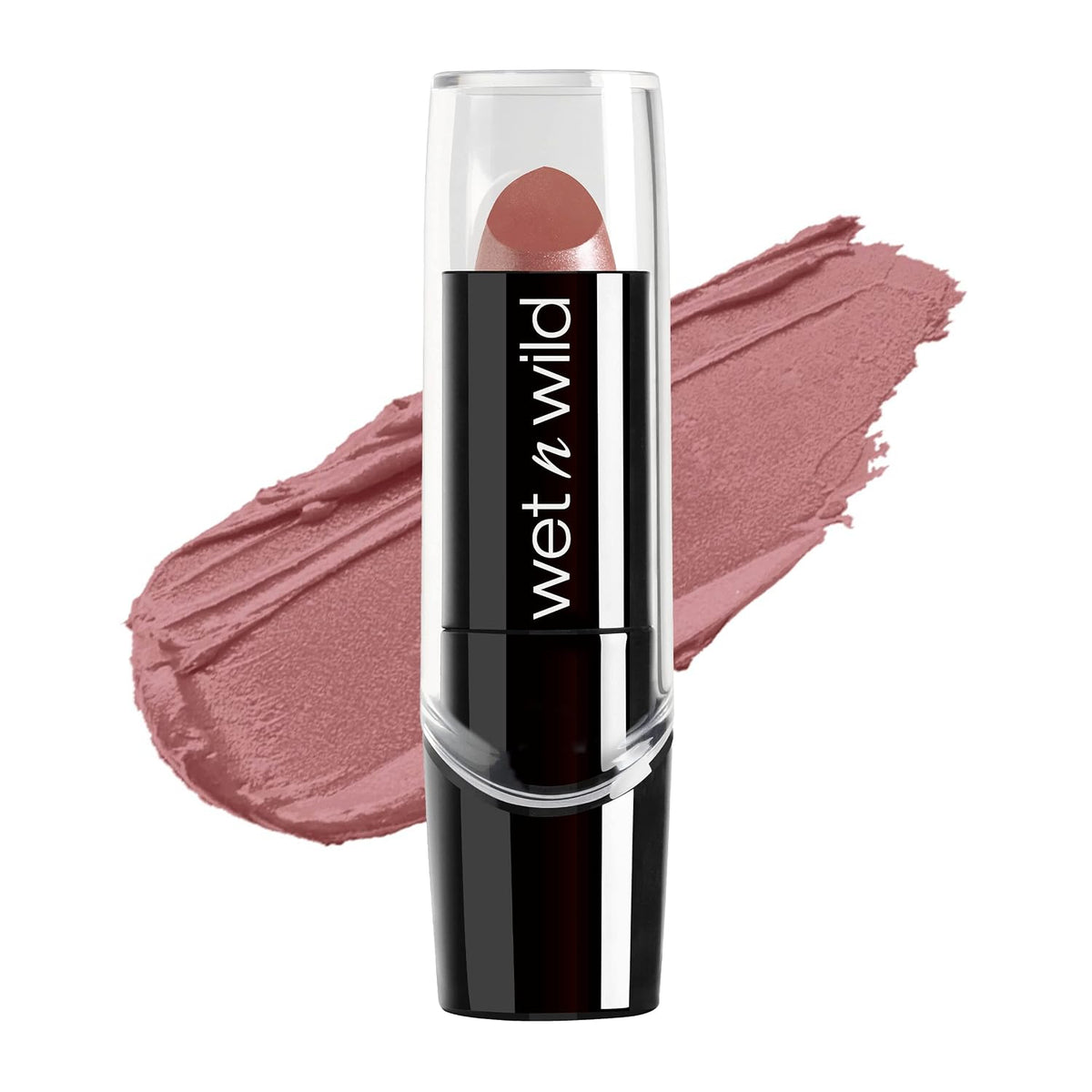 wet n wild Silk Finish Lipstick, Hydrating Rich Buildable Lip Color, Formulated with Vitamins A,E, & Macadamia for Ultimate Hydration, Cruelty-Free & Vegan - Black Orchid