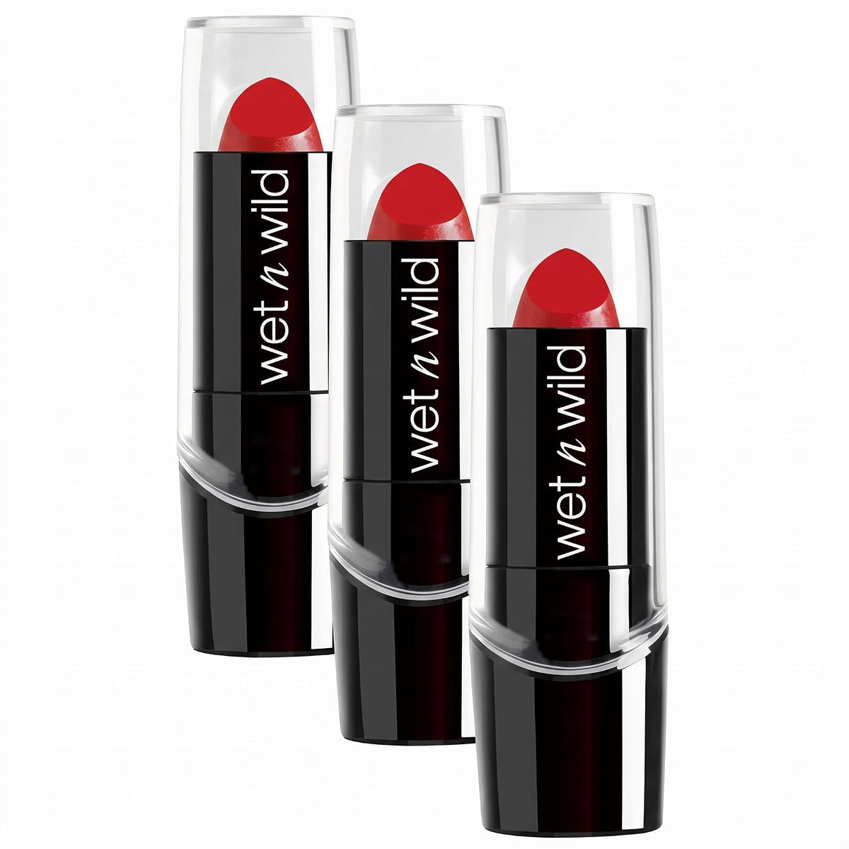 wet n wild Silk Finish Lipstick, Hydrating Rich Buildable Lip Color, Formulated with Vitamins A,E, & Macadamia for Ultimate Hydration, Cruelty-Free & Vegan - Black Orchid