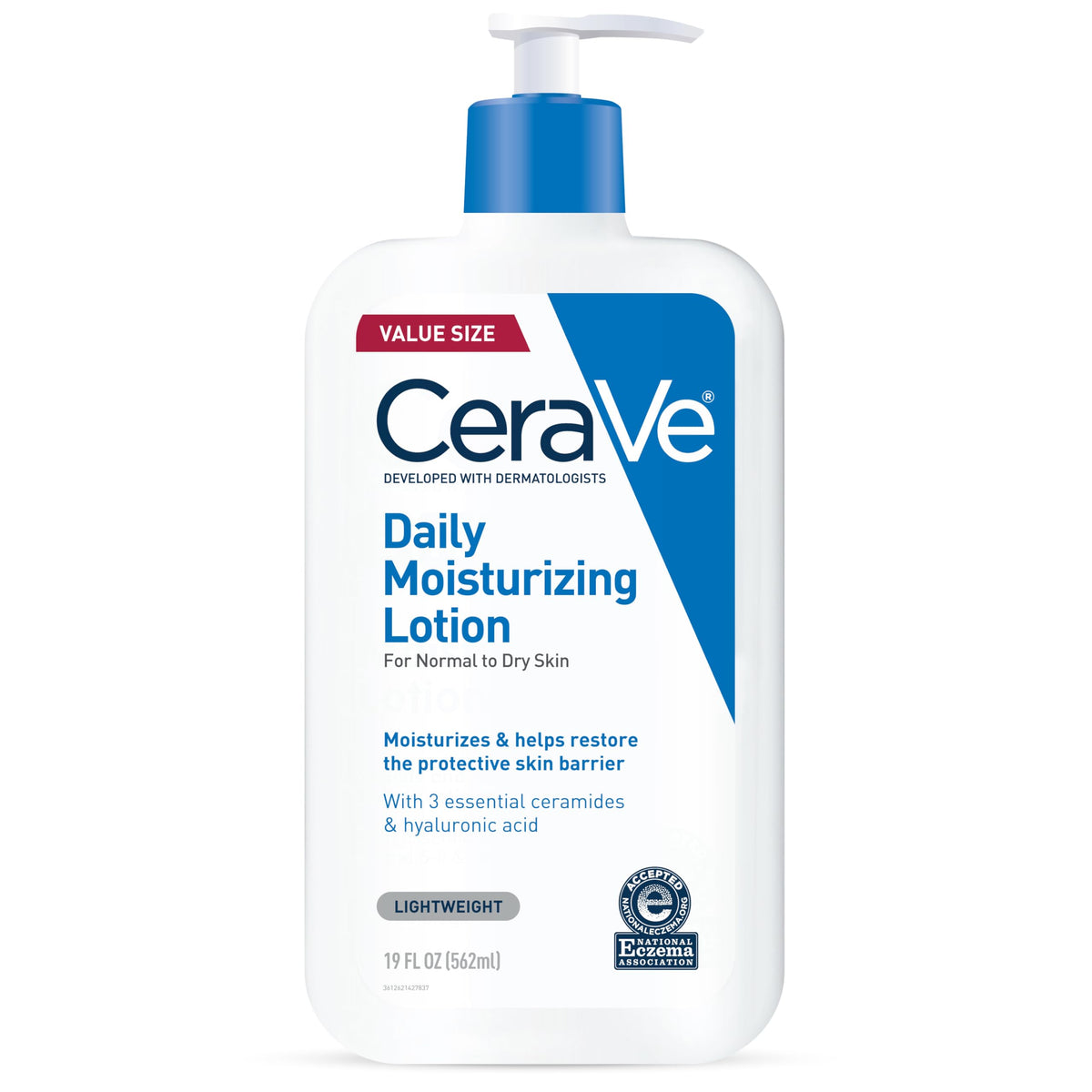 CeraVe Daily Moisturizing Lotion | 8 Ounce | Face & Body Lotion for Dry Skin with Hyaluronic Acid | Fragrance Free