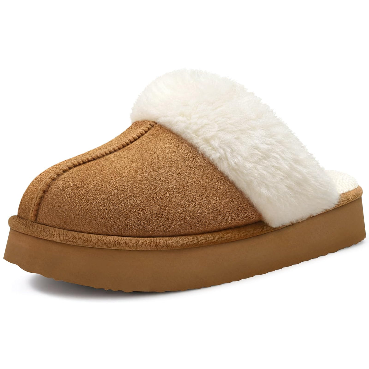 Litfun Women's Fuzzy Memory Foam Slippers