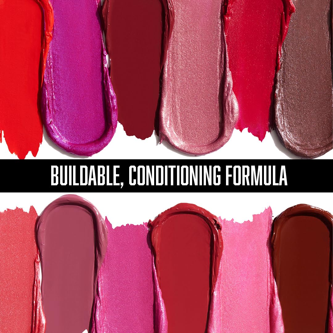 wet n wild Silk Finish Lipstick, Hydrating Rich Buildable Lip Color, Formulated with Vitamins A,E, & Macadamia for Ultimate Hydration, Cruelty-Free & Vegan - Black Orchid
