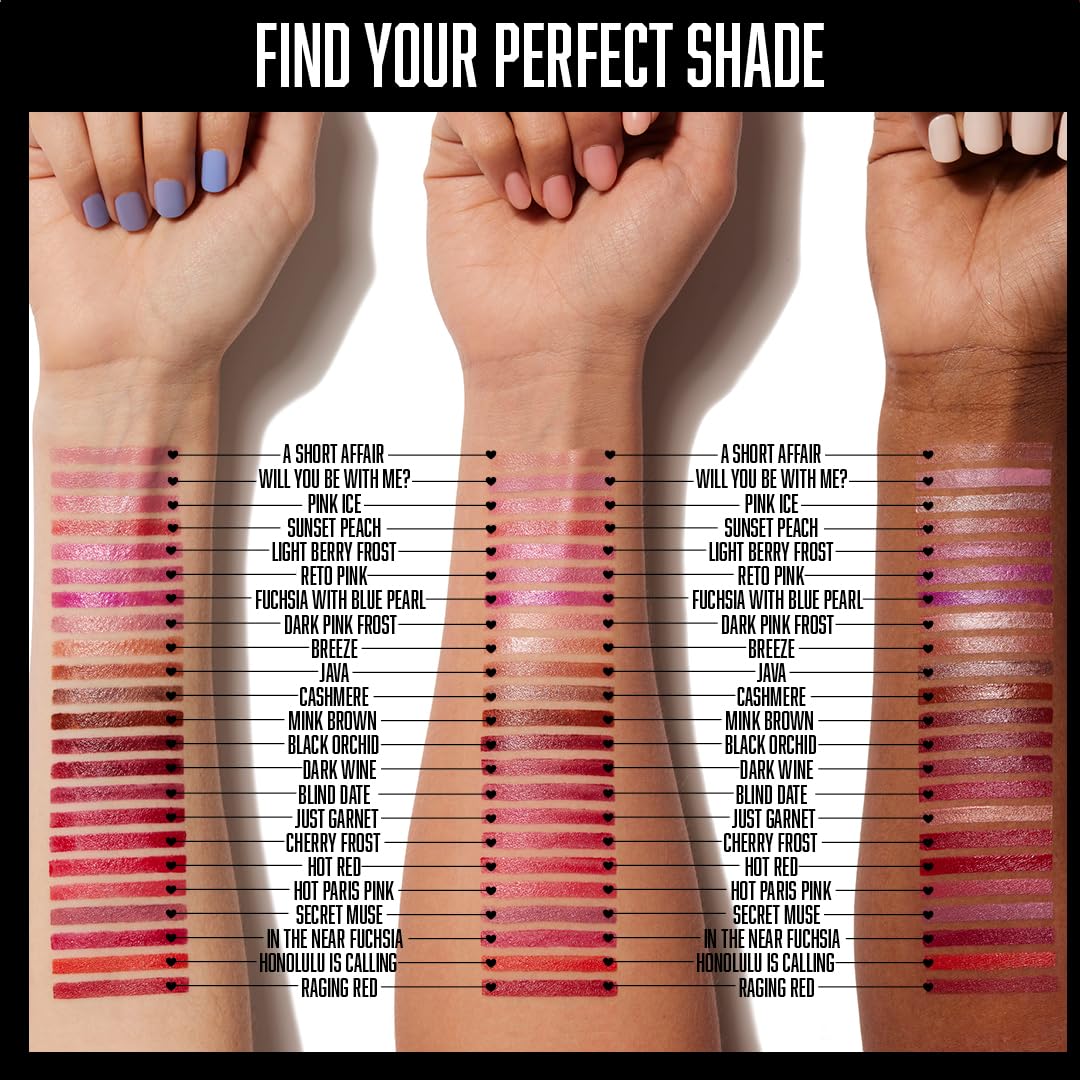 wet n wild Silk Finish Lipstick, Hydrating Rich Buildable Lip Color, Formulated with Vitamins A,E, & Macadamia for Ultimate Hydration, Cruelty-Free & Vegan - Black Orchid