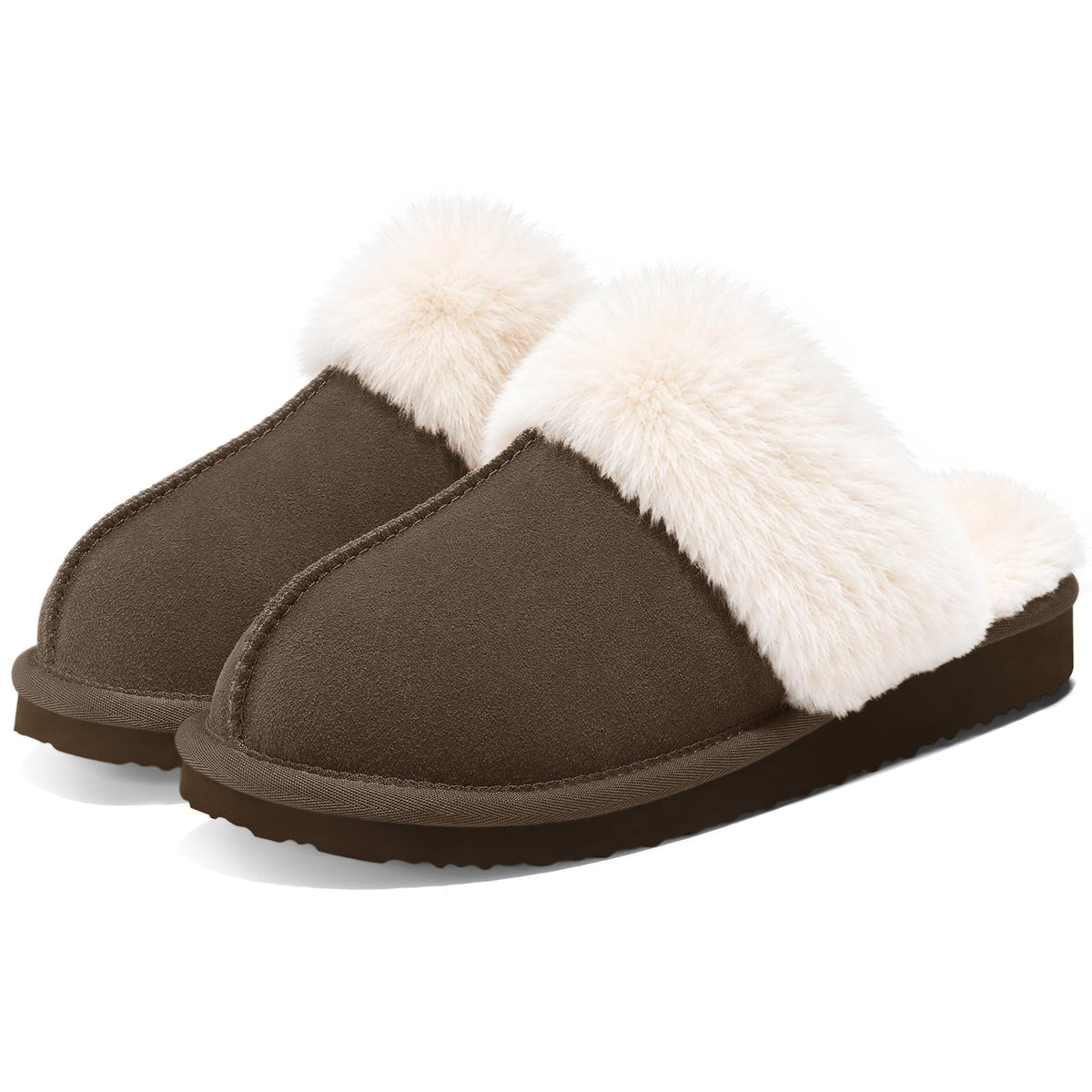 Litfun Women's Fuzzy Memory Foam Slippers