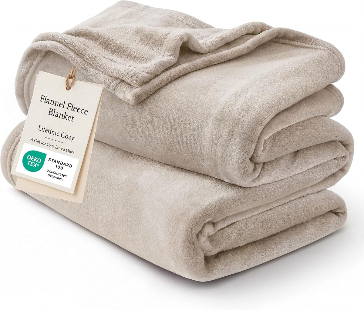 Bedsure GentleSoft Fleece Blanket Twin Size Grey - 300GSM Lightweight Plush Fuzzy Cozy Soft Warm Blanket for Bed, Sofa, Couch, Travel, Camping, 60x80 inches