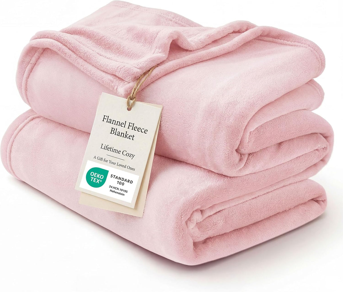 Bedsure GentleSoft Fleece Blanket Twin Size Grey - 300GSM Lightweight Plush Fuzzy Cozy Soft Warm Blanket for Bed, Sofa, Couch, Travel, Camping, 60x80 inches