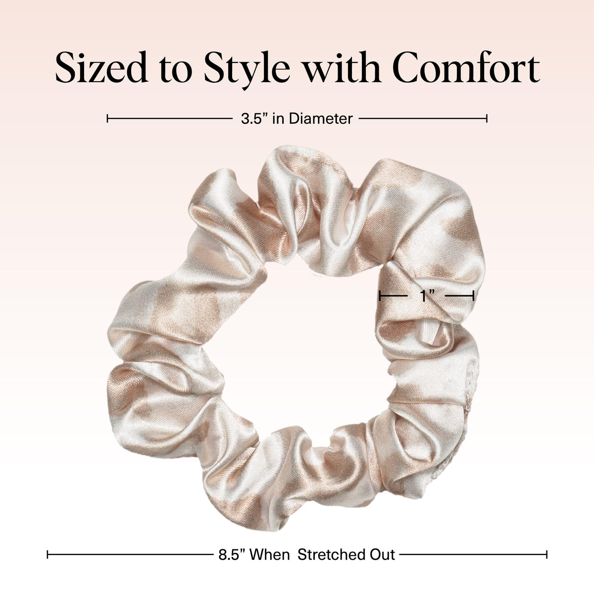 Kitsch Ultra-Petite Satin Scrunchies for Women - Eucalyptus, 6pcs