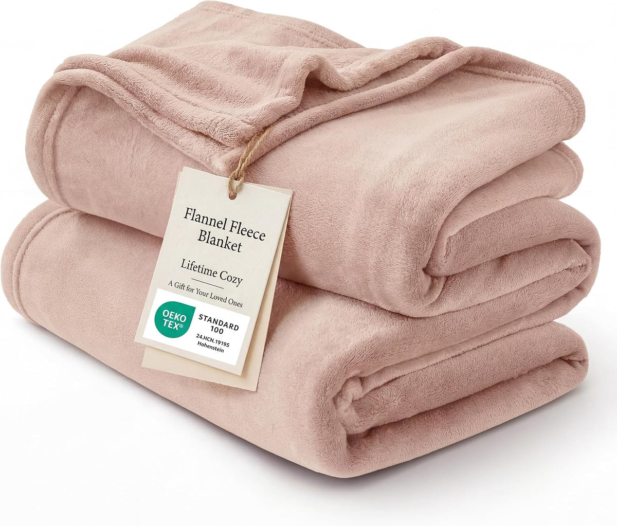Bedsure GentleSoft Fleece Blanket Twin Size Grey - 300GSM Lightweight Plush Fuzzy Cozy Soft Warm Blanket for Bed, Sofa, Couch, Travel, Camping, 60x80 inches
