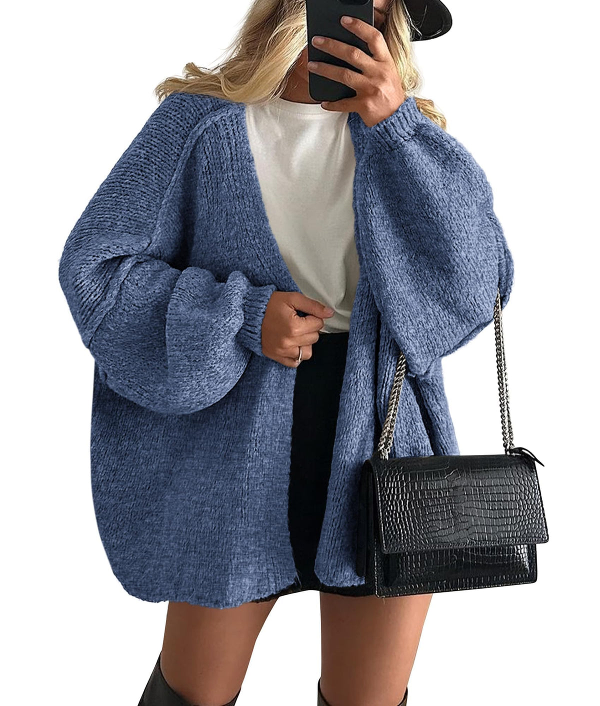 PRETTYGARDEN Women's Oversized Open-Front Cardigan