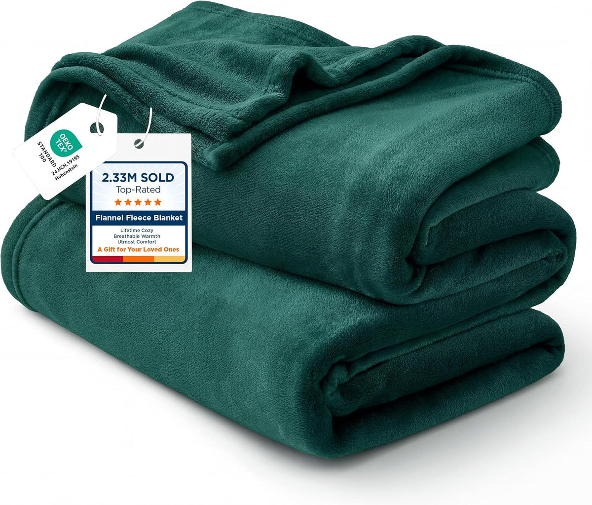 Bedsure GentleSoft Fleece Blanket Twin Size Grey - 300GSM Lightweight Plush Fuzzy Cozy Soft Warm Blanket for Bed, Sofa, Couch, Travel, Camping, 60x80 inches